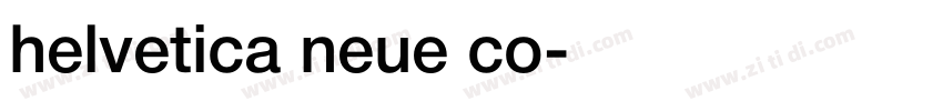 helvetica neue co字体转换